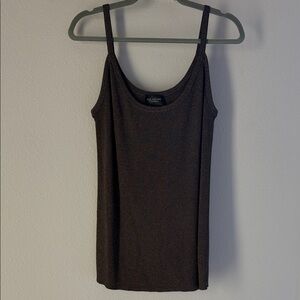 St. John Couture Brown Knit Camisole Tank Top Large Designer sparkle